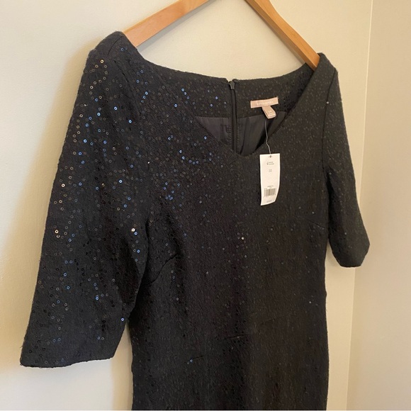 Banana Republic Wool Dress With All Over Sequins Size 10 - Picture 3 of 10
